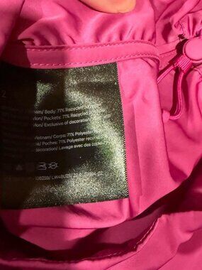 Lululemon Athletica Pink Bomber Jacket with